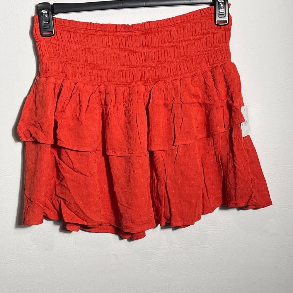Altar’d State Rust Red Tiered Skirt Large NWT